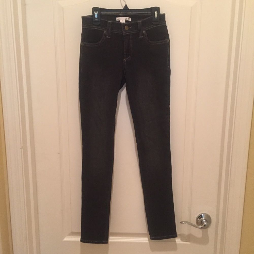 2.1 Denim Dark Gray Skinny Jeans - Picture 2 of 7